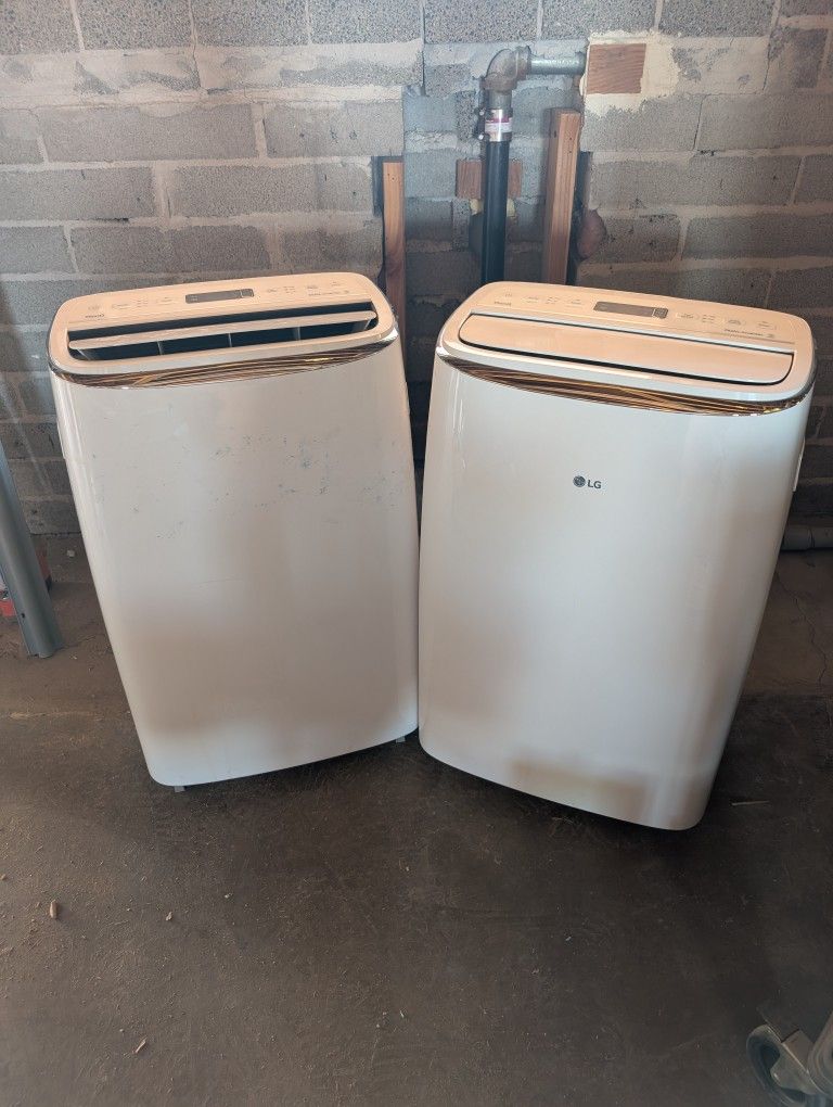 x2 LG
10,000 (DOE) BTU 115-Volt
Portable Air Conditioner Cools 450 sq. ft.