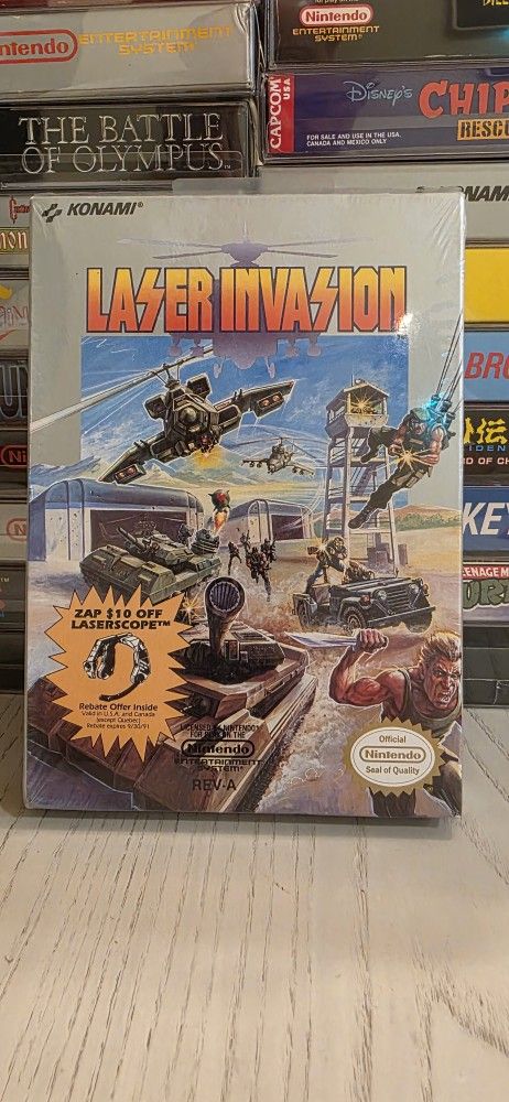 NES NINTENDO LAZER INVASION CIB