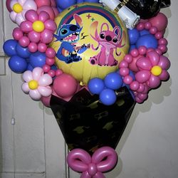 Stitch Balloon Bouquet – Perfect Gift! 🎈