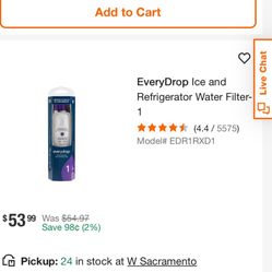 Refrigerator Ice & Water Filter 