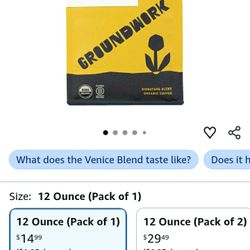 Groundworks Organic Cold Brew Coffee (GROUND) 5 bags for 40