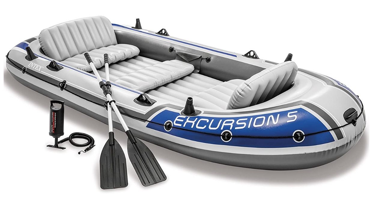 Intex Excursion 5 Boat Set. SKU: 68325EP