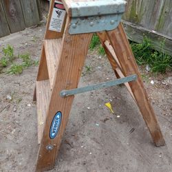 Werner Wooden 3 Step Ladder *10.00 Firm* Home and Garden Tools