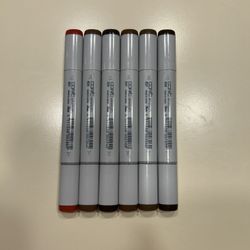 Copic Sketch Markers Set Of 6 In Brown