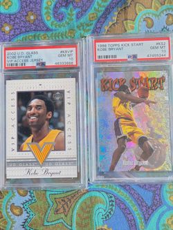 Kobe graded rare insert lot of 6 cards 4 PSA 10 and 2 BGS 9.5