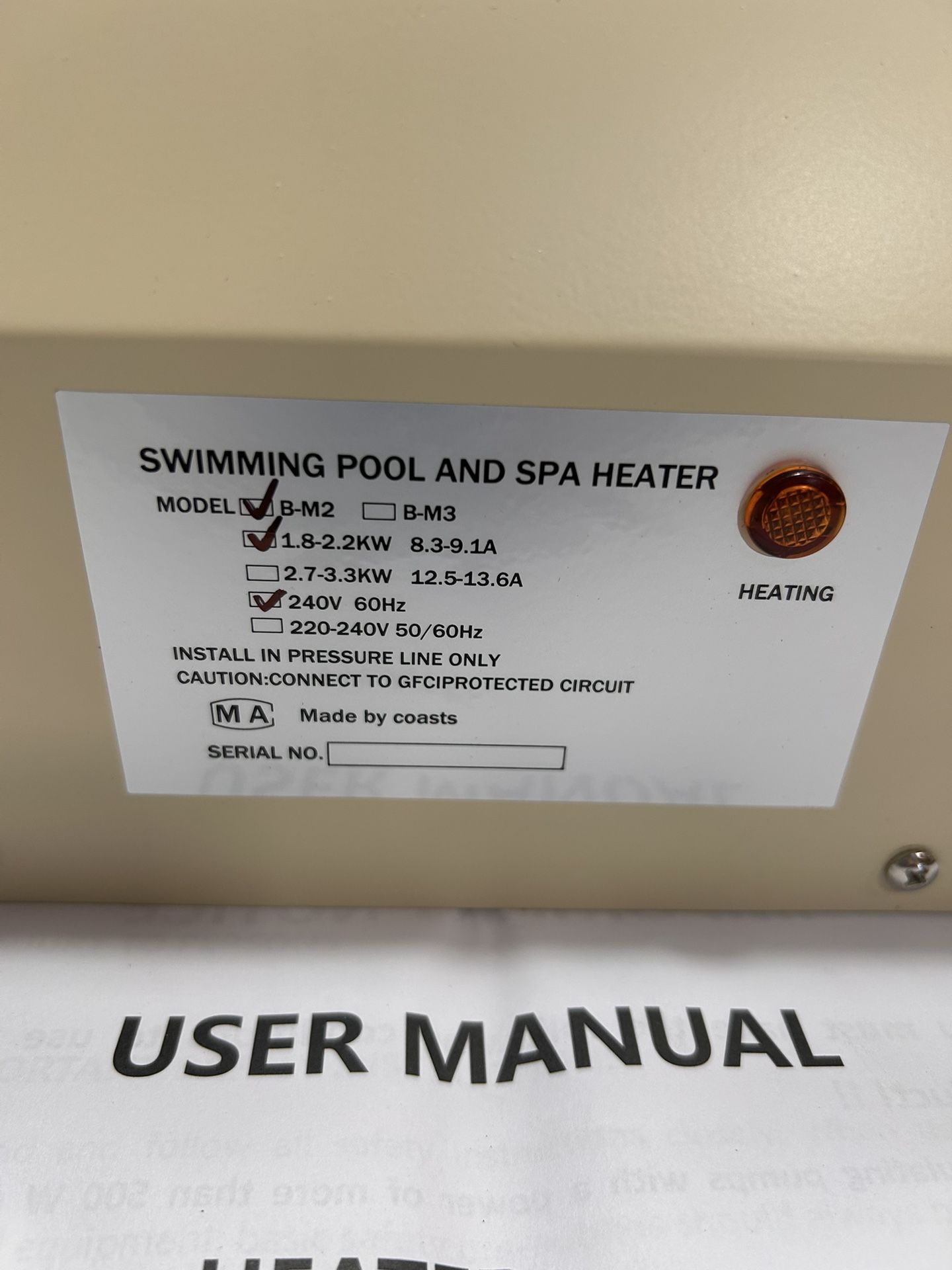 Pool Heater Thermostat and SPA Heater, Hot Tub Electric Water Heater Thermostat Pool Temperature Controller
