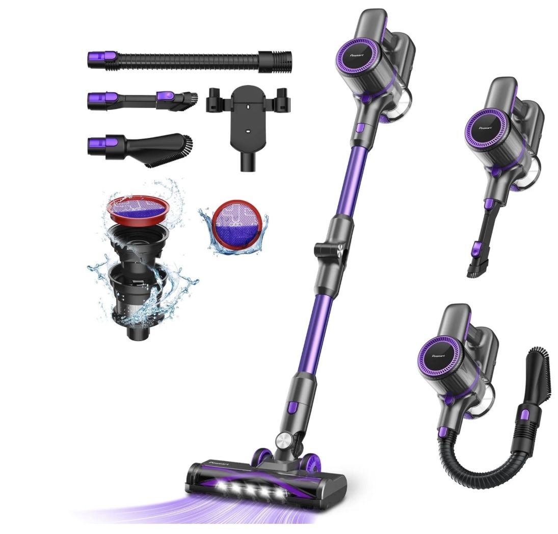 Cordless Stick Vacuum Cleaner, POWEART N700