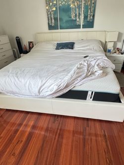 King Tempur-Pedic ProAdapt Hybrid Mattress + Adjustable Base + Modani Luxury Bed Frame – $4,500 OBO