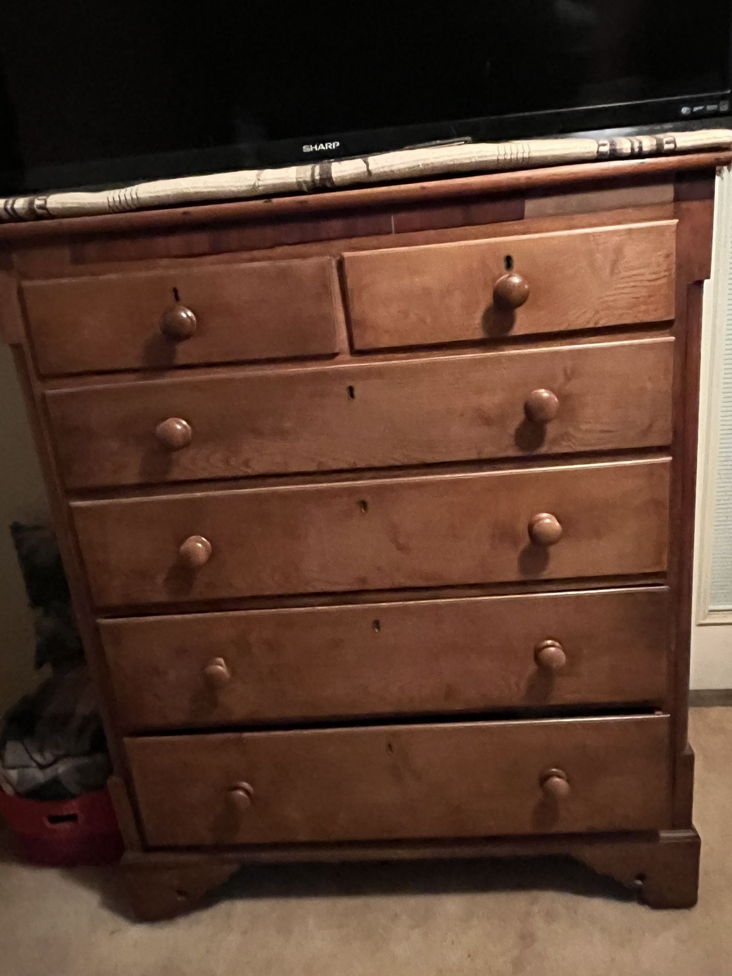 1800’s Antique High Boy From England, Hand Made Nails