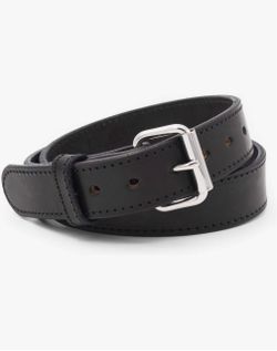 Black Leather Gun Belt