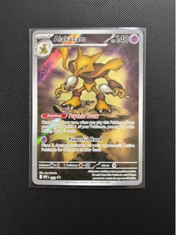 Pokemon Alakazam  promo card mega evolution