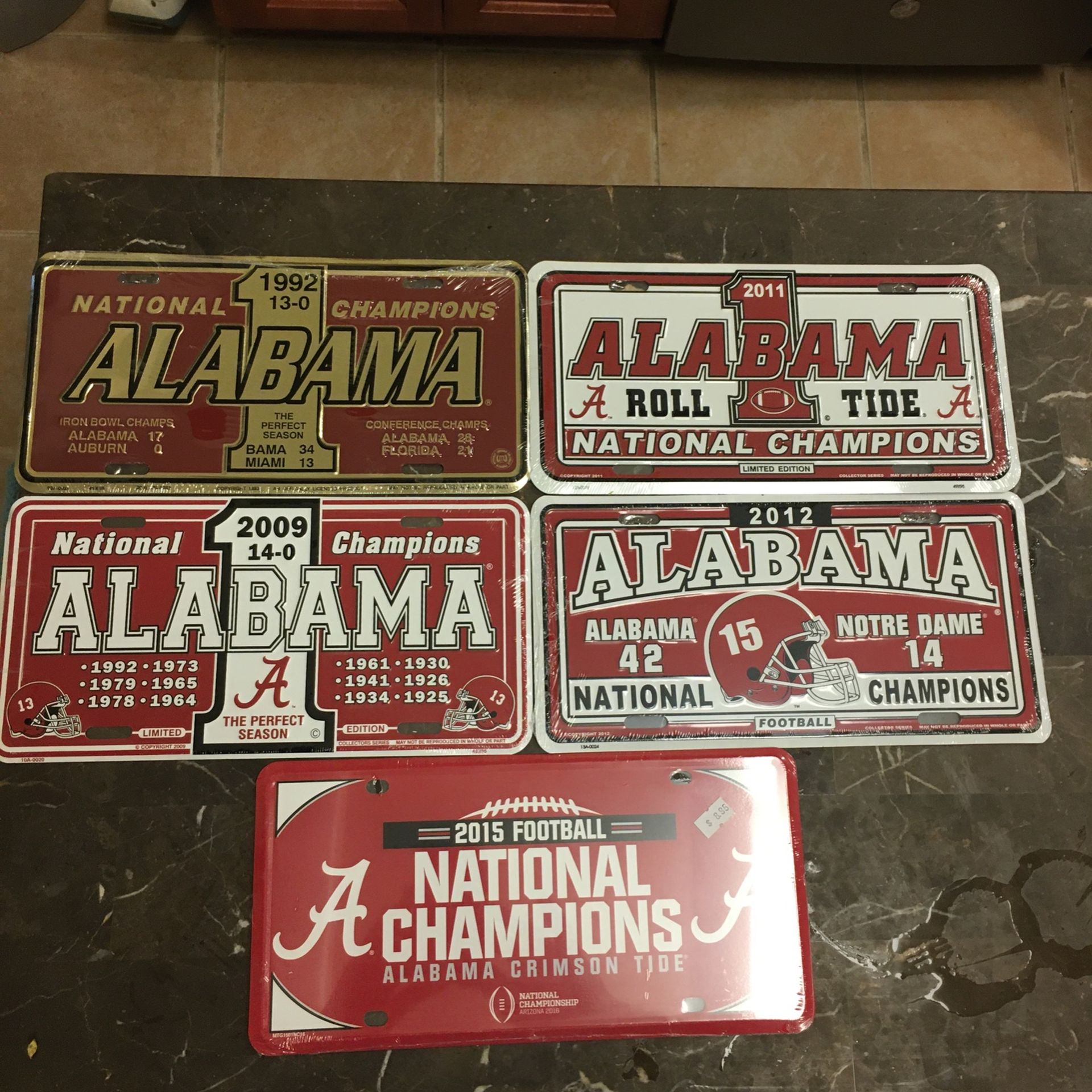 ( 5) Alabama Car Tags