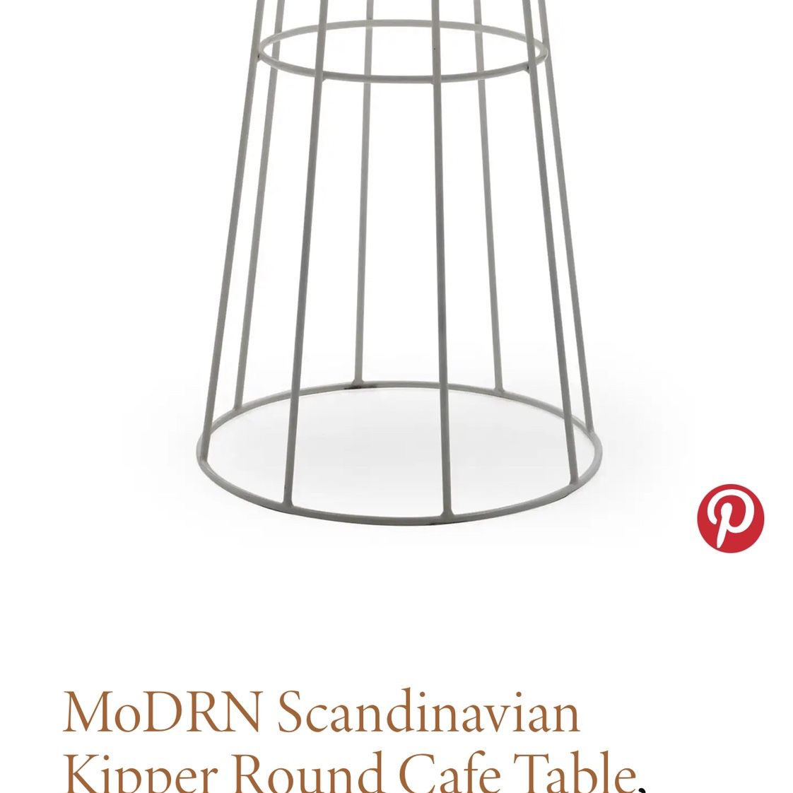 MoDRN Scandinavian Kipper Round Cafe Table