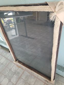 Vintage picture frames. Bigger one with Rope and Bow Frame