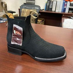 Nuevos botines vaquero punta cuadrada para hombre
