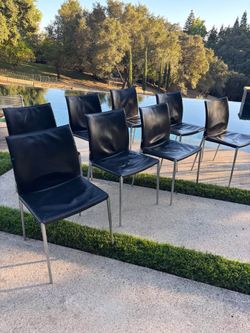 Set of 8 Lia Chairs by Roberto Barbieri for Zanotta — Italian Designer Dining Chairs