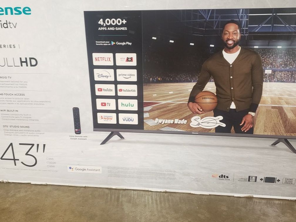 Tv Hisense 43", 4k, H55 Series, Android, Excellent