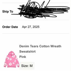 Denim tear Cotton Wreath sweatshirt