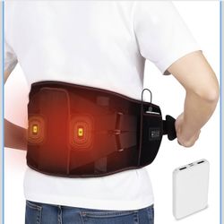 Brand New Cordless Heating Pad with Massager for Back Pain Relief