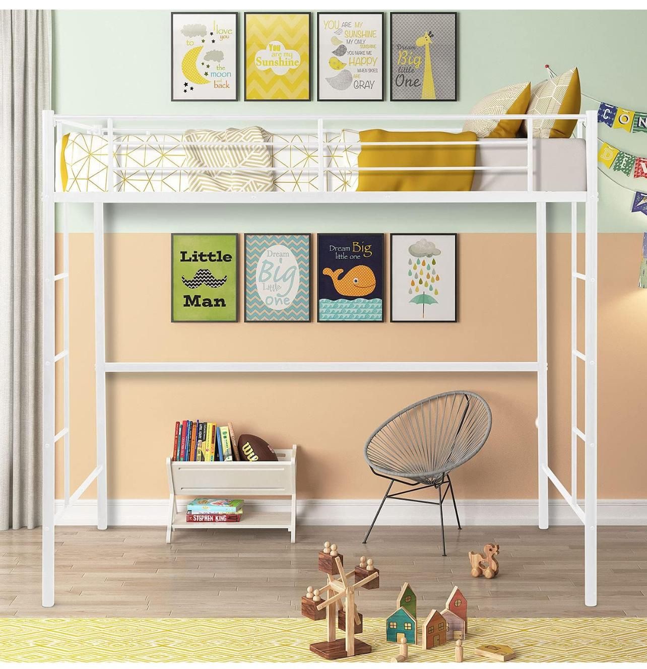 White Twin Size Loft