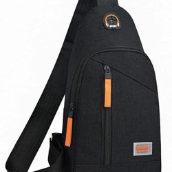 Cross Body Sling Black Bag 