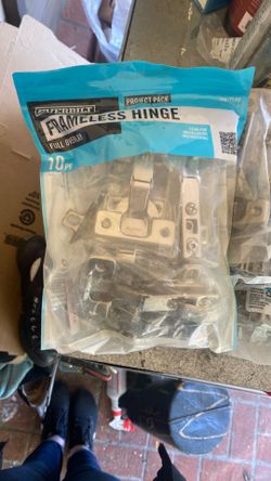 Frameless Hinges 10pk Full Overlay