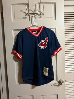Cleveland Indians Jersey Size Med. 1986 Joe Carter Nostalgic Co. Mitchell & Ness