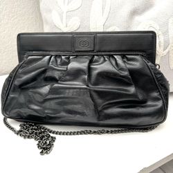Authentic Gucci Python embossed Clutch crossbody with certificate of authenticity 
