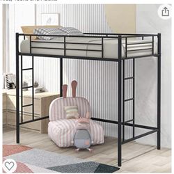 Twin Loft Bed Two Years Old No Mattress 