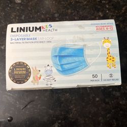 4-12 Kids Face Mask Blue