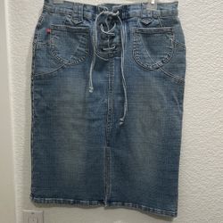 VIGOSS LONDON BLUE DENIM SKIRT 