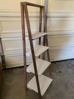 LIKE NEW - RUSTIC FARMHOUSE SHELF WITH 4 SHELVES