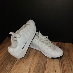 Reebok White Navy Blue Fashion Casual Shoes Size 9.5