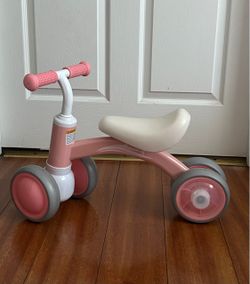 Pink Baby Balance Bike - Toddler Walker and Ride-On Toy