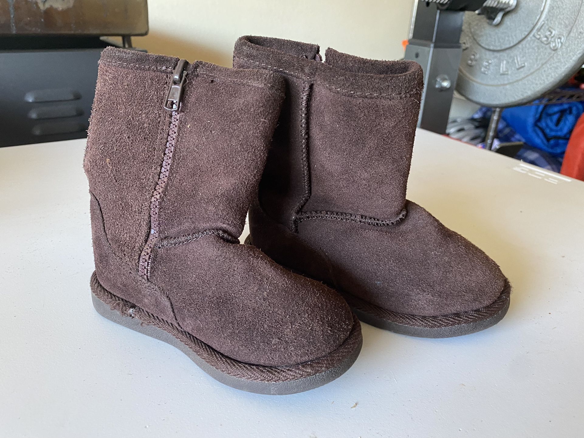 Brown Boots Kids Girls Size 7 M