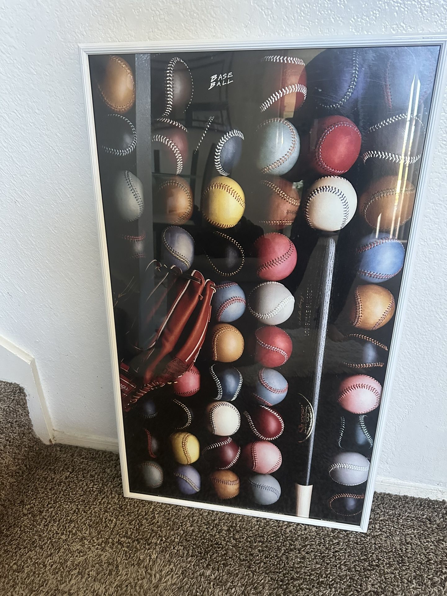 Baseball picture frame