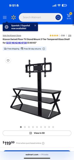 Walmart tv stand used