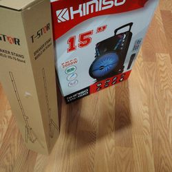 Speaker 15 Inch Loud Wit Stand Wireless Microphone 🎤$100. New