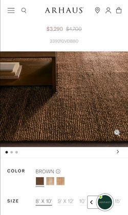 Arhaus Vida Hand-Knotted Rug - 8x10 - Brown