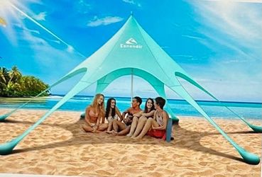 ESNENDIR Beach Tent Sun Shelter Beach Canopy