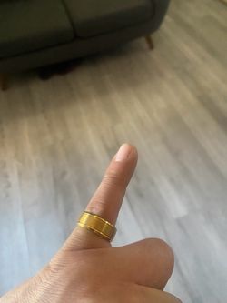 Pinky ring plated gold