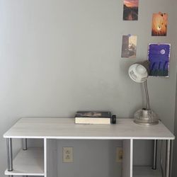 White Study Table With FREEStudy Table