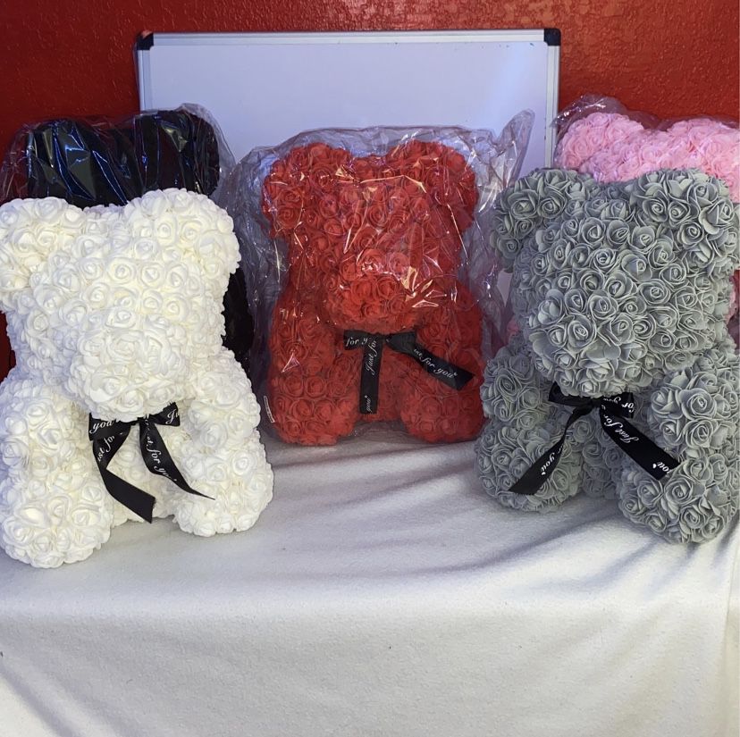 Rose Teddy Bears (different Colors) 