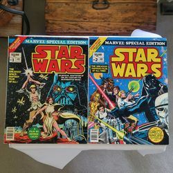 Star Wars Oversized Marvel Special Edition Comics - 1977 - Set Of 2
