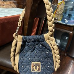 True Religion Denim Blue Shoulder Bag