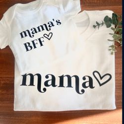 Mama And Baby Matching Shirts / Mothers Day Gift/ Mothers Day/ Mothers Day Gift Ideas