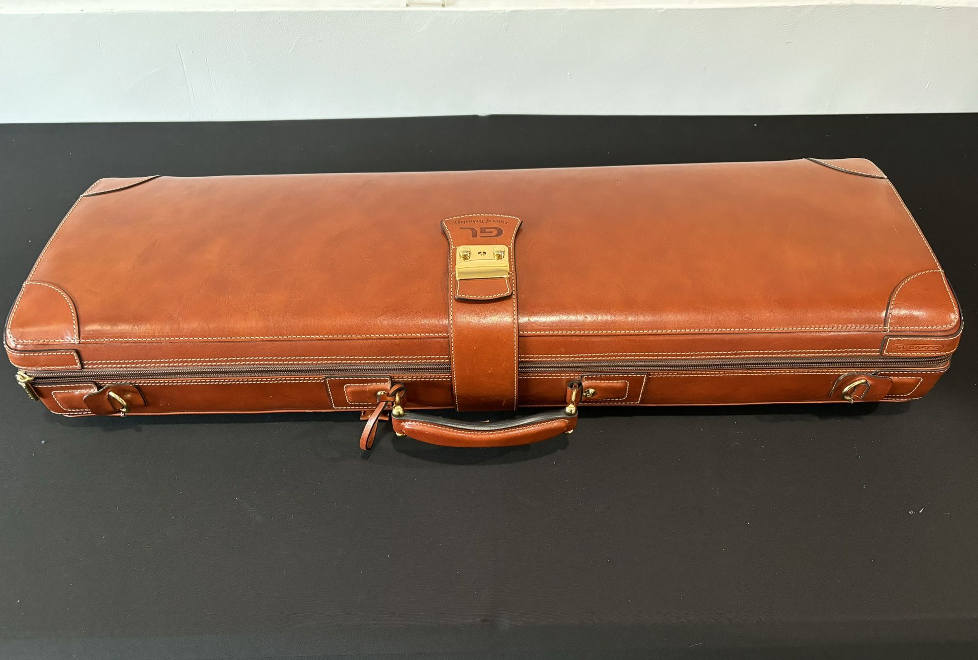 GL Quarter Circle Violin Case Brown Leather
