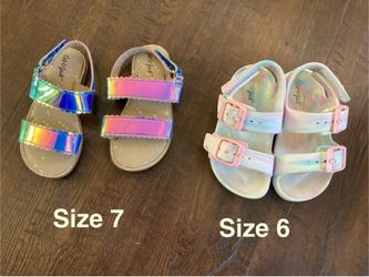 Girls Sandles size 6 & 7…. Read Description