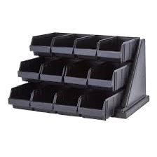 NEW - Cambro Black Organizer Bins