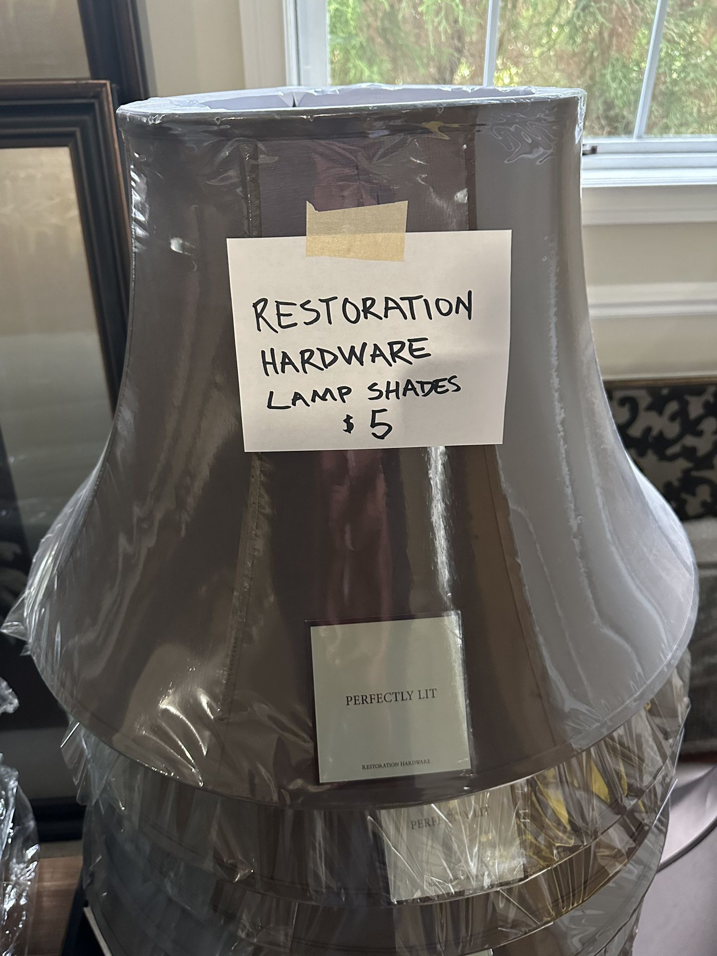 Restoration Hardware Chocolate Lamp Shades 